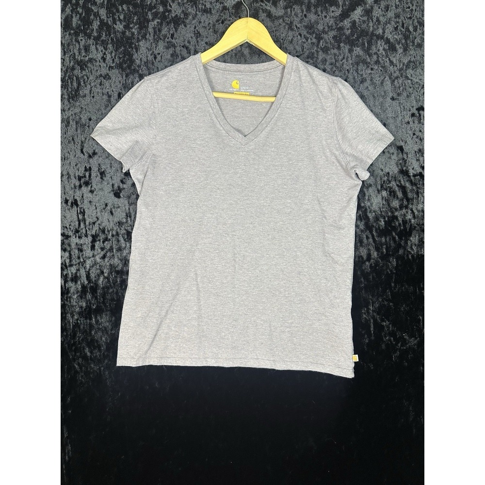 Carhartt T Shirt Youth Girls L 12/14 Light Pink Relaxed Fit V Neck